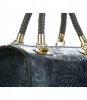 GEANȚĂ DIN PIELE cufăr Genuine Leather bleumarin 214E